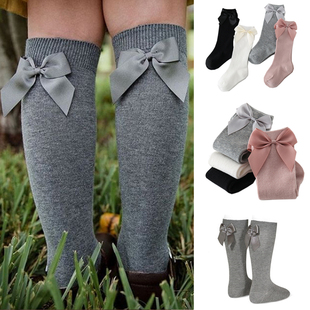 Girl High Girls Knee Bow Big Toddlers New Socks Baby 2021