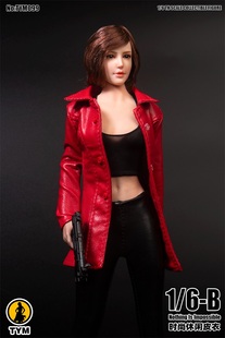 中长皮衣 现货天艺美TYM099 女款 6女兵人衣服 适合大胸包胶素体