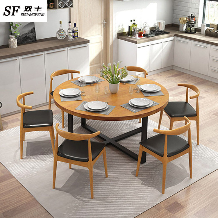 美式复古实木圆桌工业风餐厅饭店餐桌椅组合面馆酒店大圆桌聚会在类目 住宅家具, 成套家具, 餐厅成套家具, 餐桌+餐椅中 - 来自Buy2taobao.com提供专业的淘宝代购服务