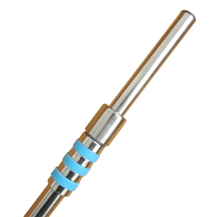 不锈钢管杆式晾衣架伸缩晒被竿子固定长杆晾衣服晒衣杆阳台单杆式