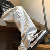 潮流百搭直筒休闲裤男大码宽松男女运动卫裤拖地裤K680P5578，男装休闲裤，电商A073