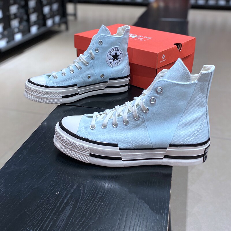 Converse匡威1970s解构拼接男女增高厚底鞋高帮休闲帆布鞋A03537C