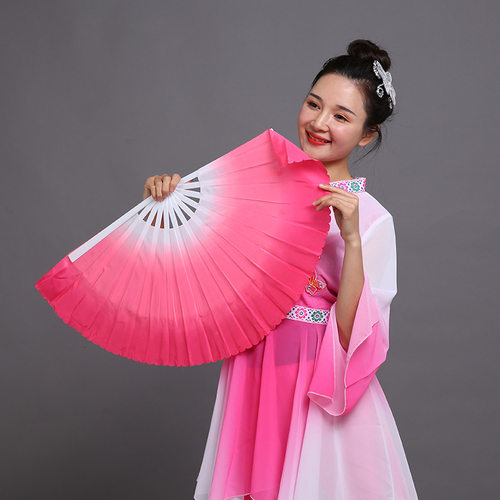 舞蹈扇子彩云扇表演扇秧歌木兰扇舞蹈扇舞台演出道具扇广场舞双面