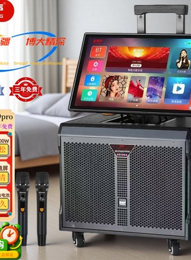 爱博声家庭户外一体机广场音响蓝大功率ktv卡拉移动音箱809PRO牙