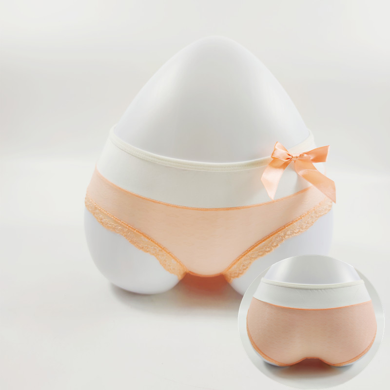 女孩吻痕腰包臀印花蝴蝶超薄内裤