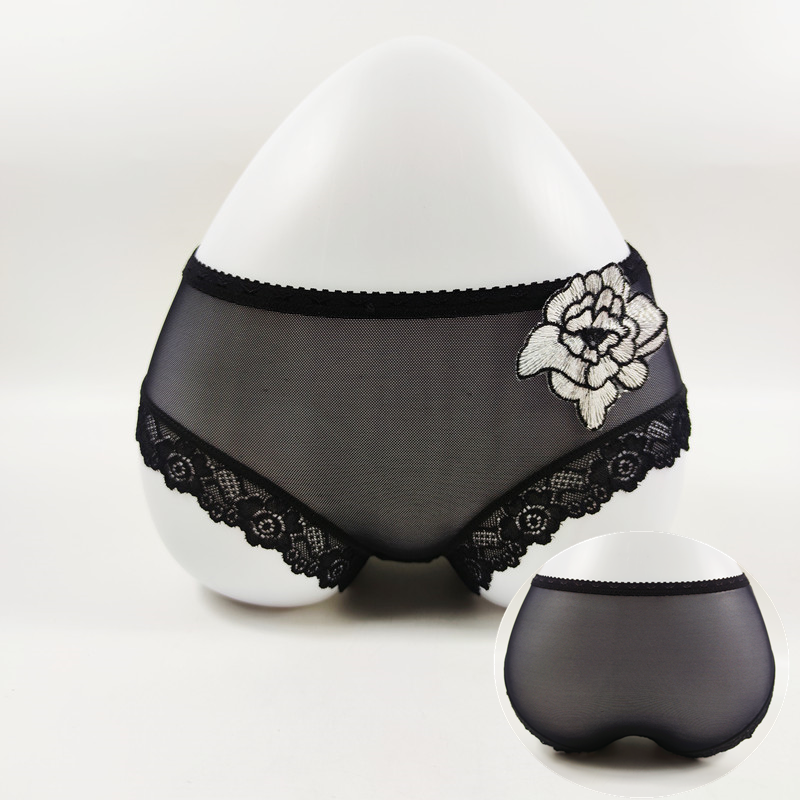 网纱透明性感低腰三角内裤