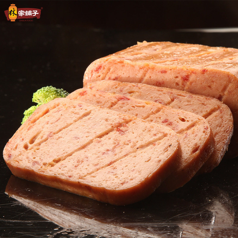 林家铺子猪肉午餐肉罐头200g部队火锅即食便当肉类方便户外拌饭