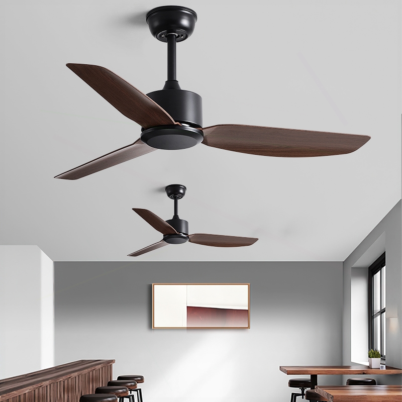 大风力黑色工业2025新款吊扇餐厅灯吊顶电风扇客厅家用商用复古无