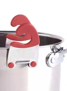 Stainless Steel Pot Clip Scoop Clamp Tongs Holder Pan Spoon
