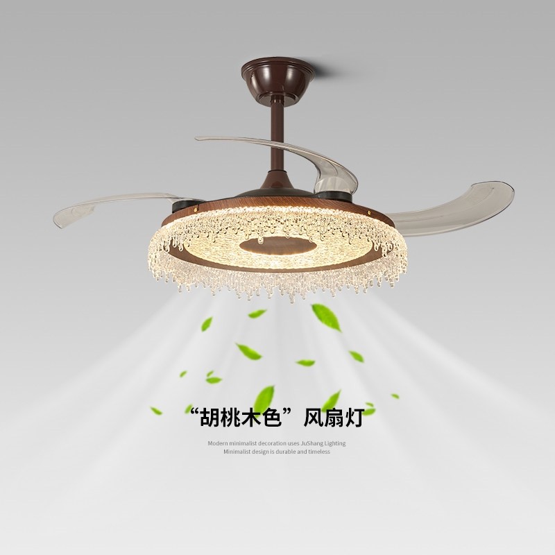 中古风2025新款风扇灯吊扇灯家用大风力复古电风扇灯一体餐厅卧室,家装灯饰光源,风扇灯,淘宝优惠券,粉丝福利购,淘宝优惠卷