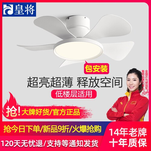 全光谱风扇灯卧室现代简约吸顶吊