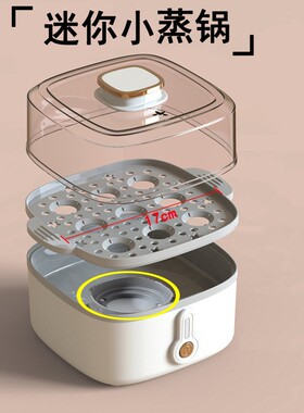 电蒸锅小型1-2人迷你家用电蒸笼