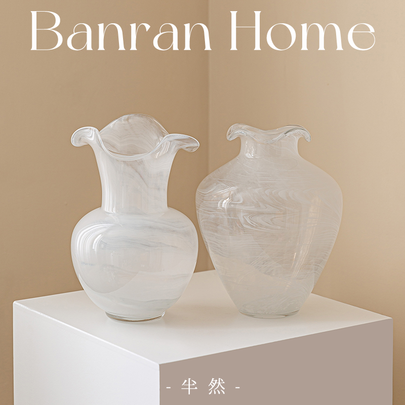 法式中古琉璃高级感艺术小众花瓶