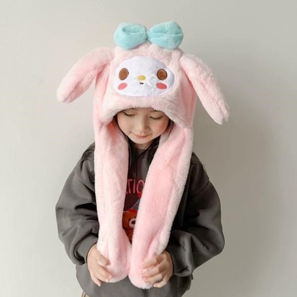 婴儿帽子可爱双球秋冬款男女宝宝针织毛线帽护耳冬季保暖小月龄帽