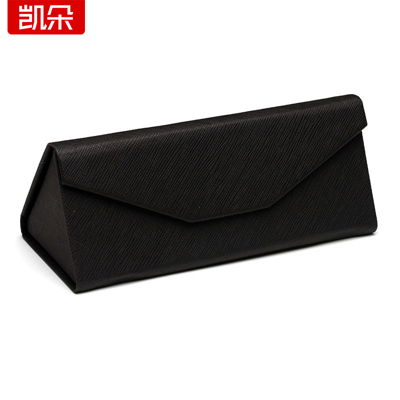 折叠眼镜盒女创意三角形便携墨镜太阳镜眼睛盒个性简约近视眼镜盒