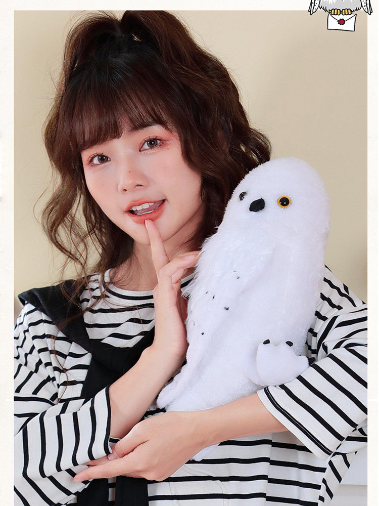 해리 포터 HEDWIG 흰 올빼미 메신저 큰 인형 봉제 장난감 시뮬레이션 동물원 인형