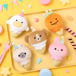 正版暹罗厘普甜筒毛绒挂件趣味可爱玩偶多栋田中秀珍玩具挂饰礼物