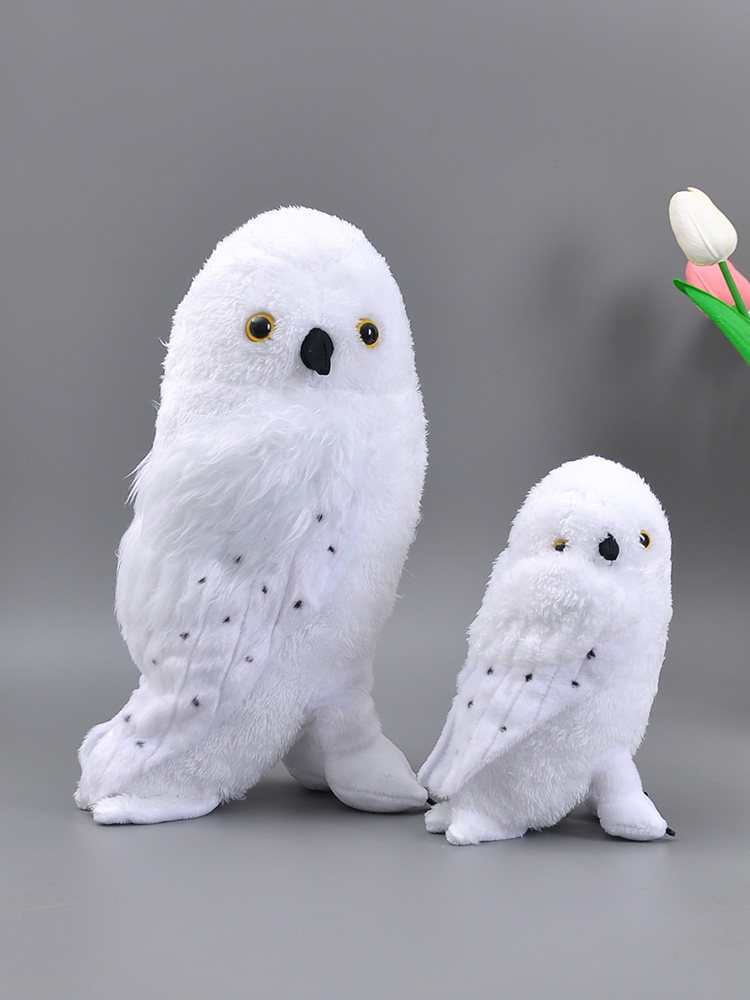 해리 포터 HEDWIG 흰 올빼미 메신저 큰 인형 봉제 장난감 시뮬레이션 동물원 인형