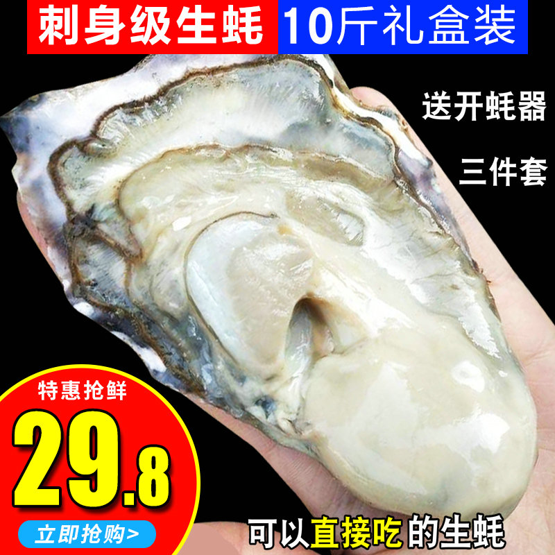 生蚝新鲜鲜活一箱10斤乳山牡蛎即食海鲜水产特大海蛎子带壳5斤装|msdalam kategori daging perikanan/Buah-buahan segar dan sayur-sayuran/dimasak, makanan laut/produk akuatik/produk, kerang, tiram - dari Buy2taobao.com untuk memberikan perkhidmatan ejen Taobao profesional membeli