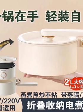 日本便携式电煮锅小电锅分体式可