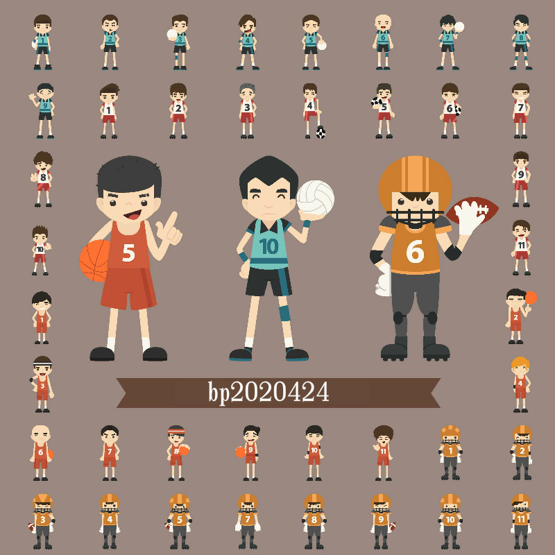 ppt/ai/eps矢量图片扁平化个性商务职业卡通风格设计素材