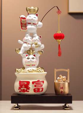 招财猫摆件开业乔迁高档礼物