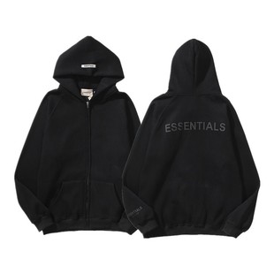 秋冬复线ESSENTIALS拉链开衫 潮牌FOG外套 卫衣男女休闲宽松情侣装