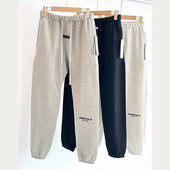 FEAR GOD复线ESSENTIALS FOG 秋冬绒植绒束脚休闲长裤 纯色高街
