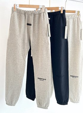 FOG FEAR OF GOD复线ESSENTIALS 秋冬绒植绒束脚休闲长裤纯色高街