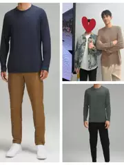 Lu Yuan Fabric Fundenmental Moisture-Wicking Quick-Drying Cool-Feeling Solona Men's Base Layer Single Wear Long T-Shirt Lush045