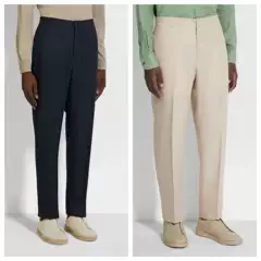 Authentic, Original Fabric Cut, Same Style as Wu Lei'S, Jie Ni Cotton-Linen Lightweight Comfortable Casual Pants Ze16