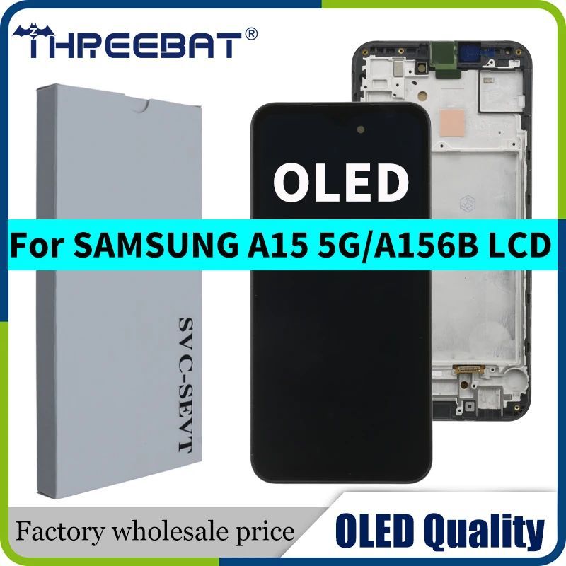 New OLED 90Hz For Samsung A15 4G A155F A155M LCD Display Tou