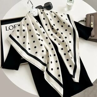 Hot Selling New 90 * 90 Women's Headscarf High-end Simple Bl