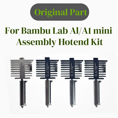 For Bambu lab A1 mini Hotend Kit Hardened Steel Nozzle 0.2/0