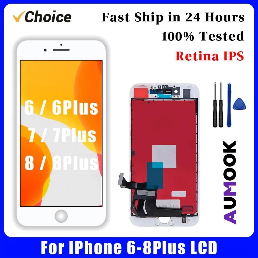 AAA+ OEM LCD For iPhone 6 6s 7Plus 8Plus LCD Touch Screen Di