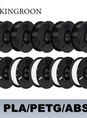 KINGROON 10KG PLA/ ABS/ PETG Filament 1.75mm Black White Gra