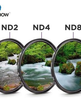 Lightdow  3 in 1 Lens Filter Kit Set ND2 ND4 ND8 49mm 52mm 5