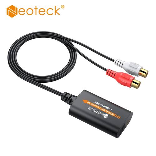 Neoteck SPDIF Optical Toslink To RCA Audio Adapter DAC Digit