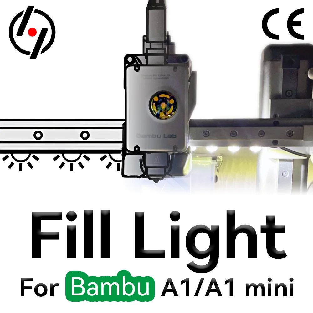 For Bambu lab A1/A1mini Led light strip Ra95 Fill light 24V