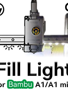 For Bambu lab A1/A1mini Led light strip Ra95 Fill light 24V
