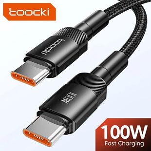 Toocki 100W Type C to USB C Cable PD 3.0 Quick Charge 4.0 Fa
