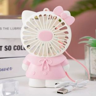 Hello Kitty mini USB student rechargeable fan porta handheld