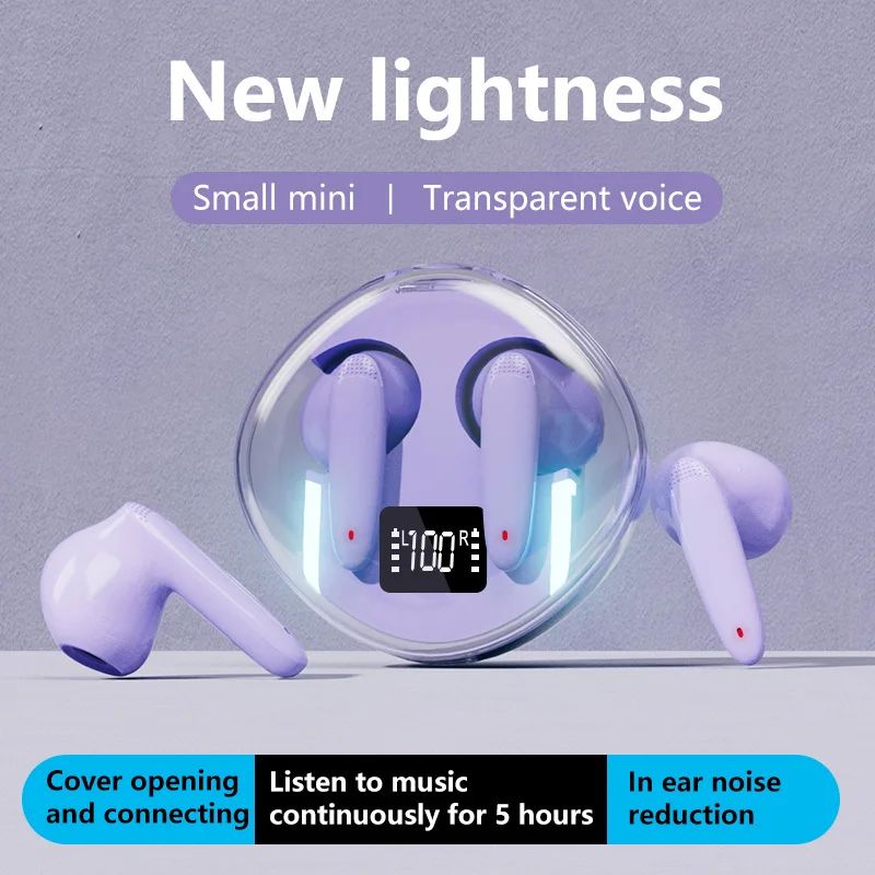 New BH22 Wireless Dual Ear TWS Transparent Cabin Touch Digit