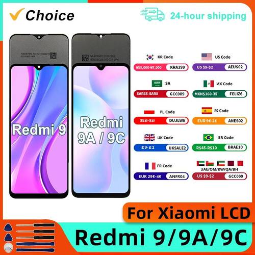 For Xiaomi Redmi 9 9A 9C LCD Display Touch Screen Digitizer