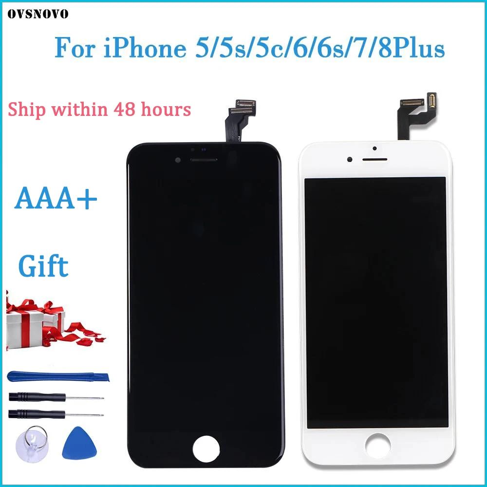 AAA+++ Quality For iPhone 5 5s 5c 6 7 LCD Display Touch Scre