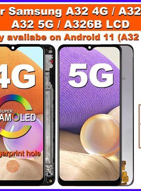 AMOLED For Samsung Galaxy A32 4G LCD SM-A325F SM-A325M Displ