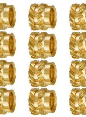 100Pcs M3 Thread Knurled Brass Threaded Heat Set Heat Resist
