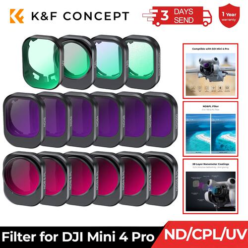 K&F Concept Drone Lenses Filter for DJI Mini 4 Pro Filter UV