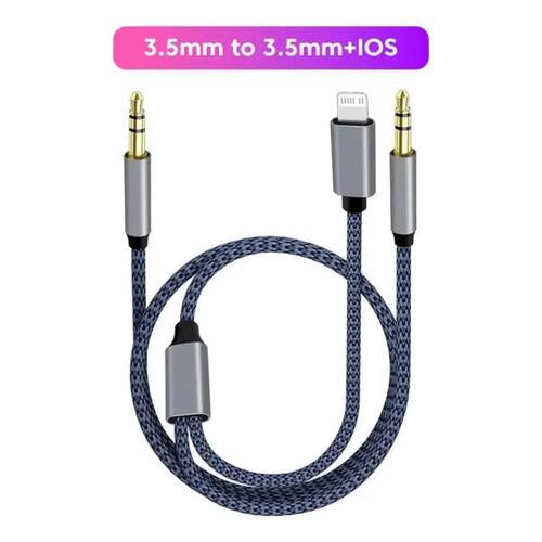 2 in 1 Aux Audio Cable 3.5mm to Type C IOS Aux Cable Speaker