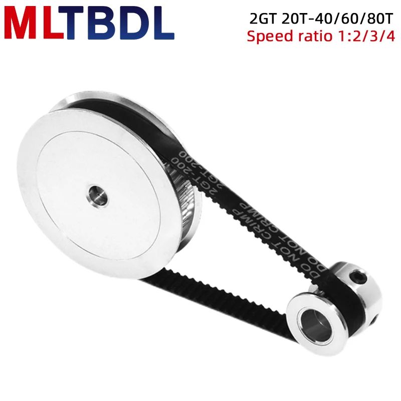 GT2 Timing Belt Pulley 20teeth 2GT40 60T 80 teeth Bore 5/8mm